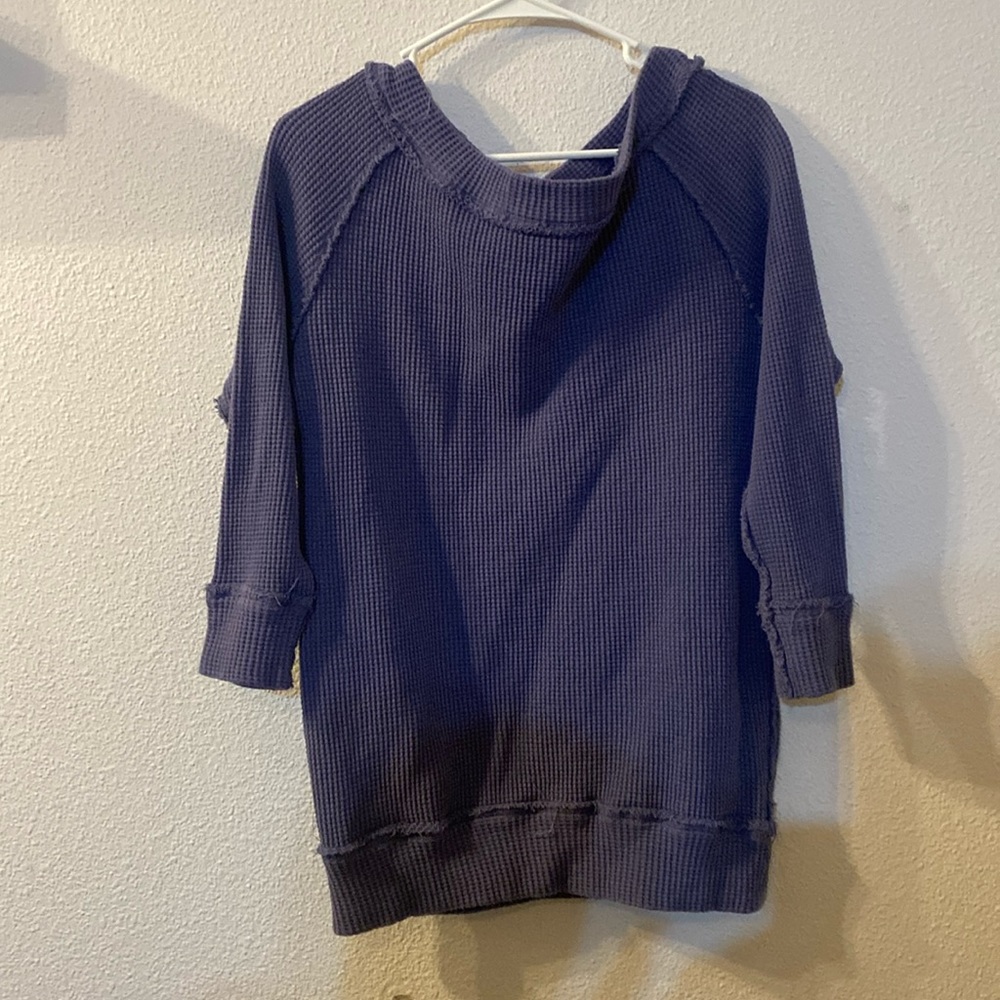 Mazik waffle knit off the shoulder sweater dress size small